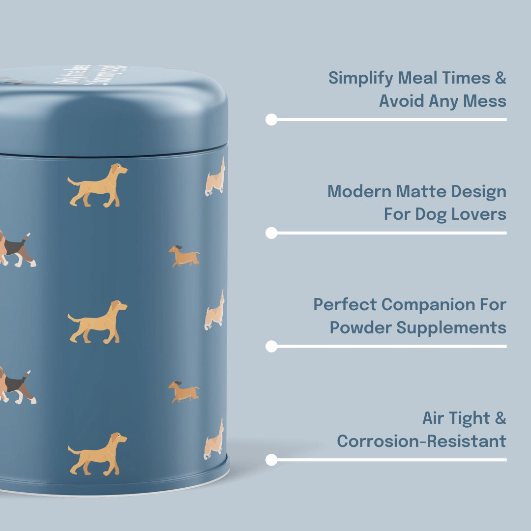 Dog Supplement Storage Tin